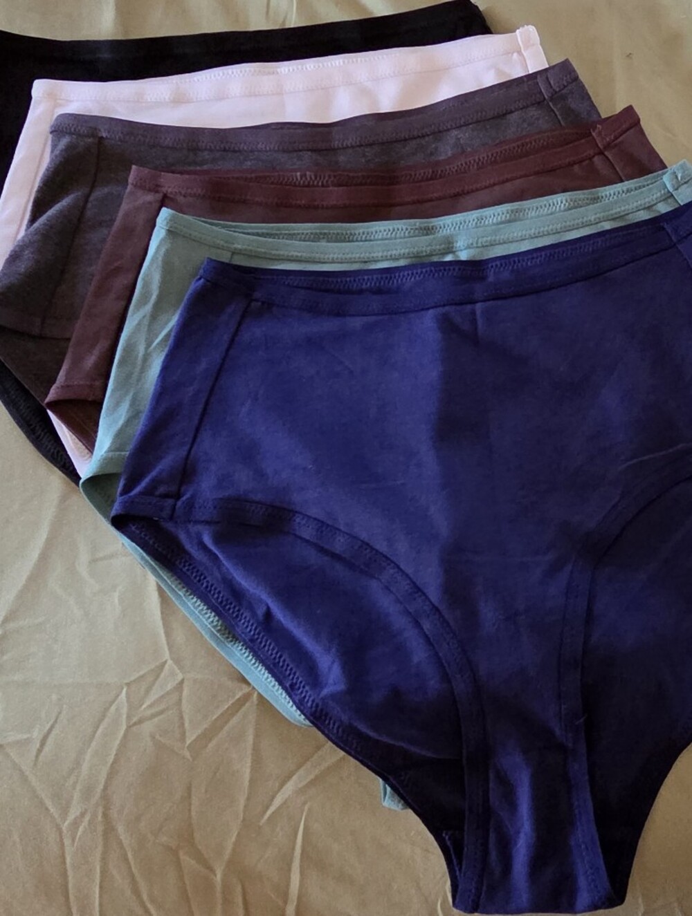 NWOT-(6pck) Pact Organic- High-Waist Cotton Briefs